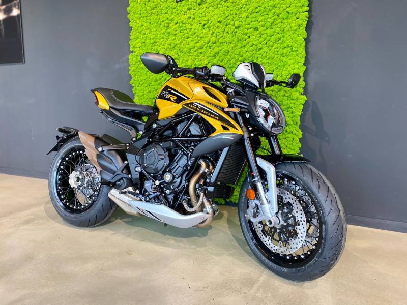 MV AGUSTA Dragster 800 RR SCS yellow 1/4 avant droit - PBS MOTO